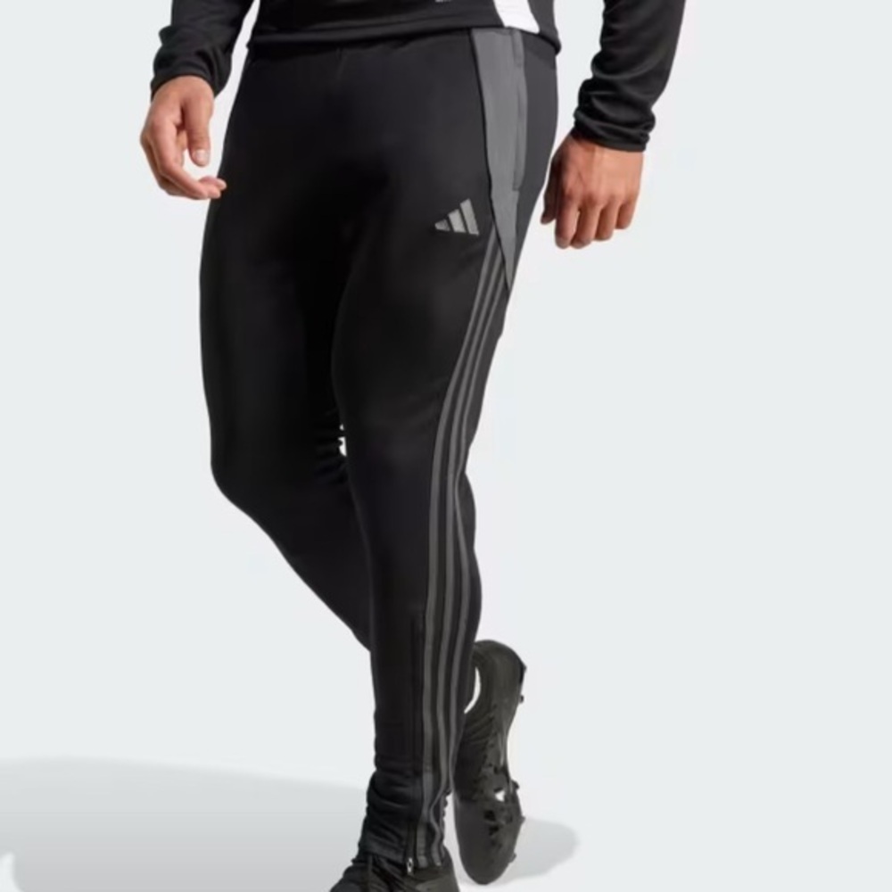 Adidas Tiro ‘24 Black Joggers with Gray Accents